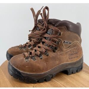 Zamberlan Brown Leather Gore-Tex Hiking‎ Boots Women's Size 5H Vibram Sole